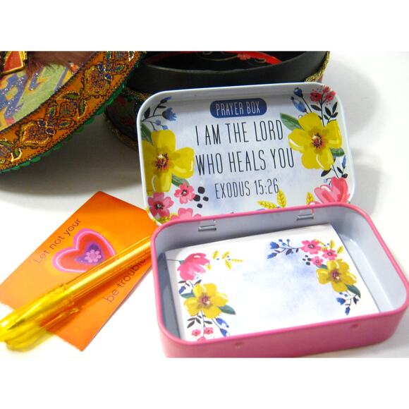 Personal Prayer Box Keepsake Trinket Jewelry Box for Storage Mementos Photos - Picture 5 of 9